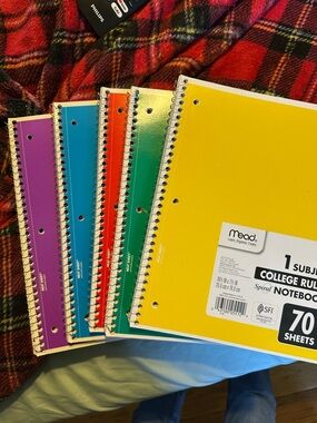 Mead 1-Subject Spiral Notebook - Yellow (College Ruled)